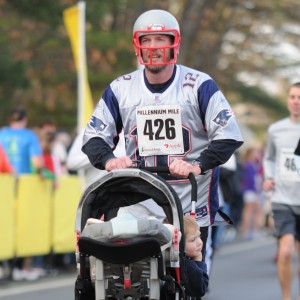 Millennium Mile patriots runner